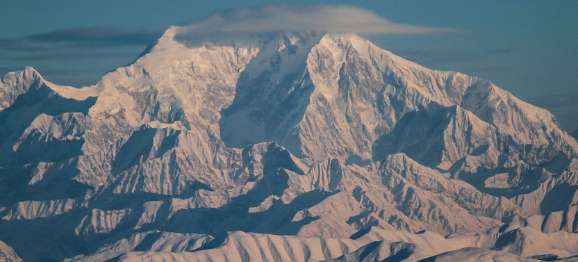 Alaska Flightseeing Route: Denali - Peak and Denali National Park