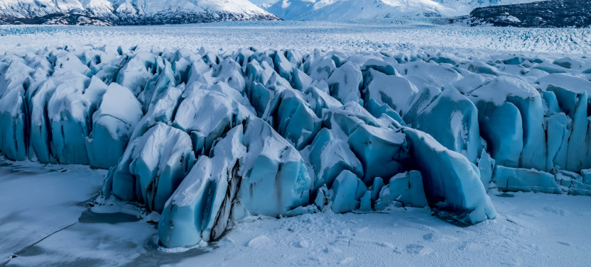 Alaskan Flightseeing Route: Triumvirate Glacier & Mt. Spurr Volcano