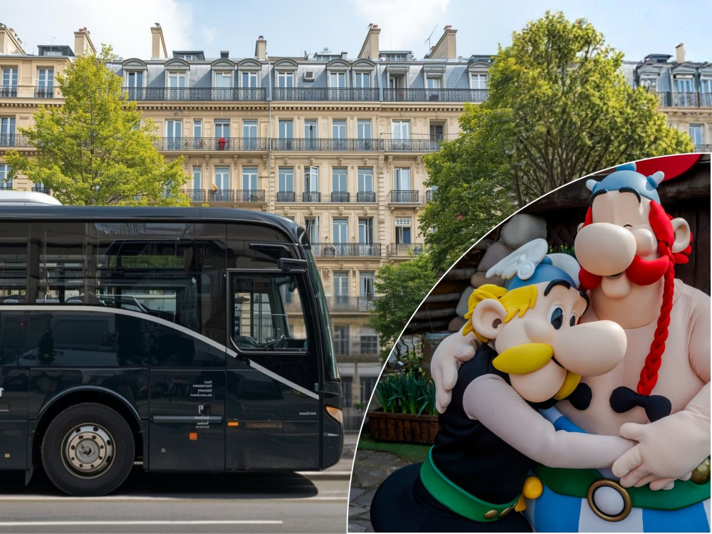 Round Trip Transportation from Paris to Asterix Park® (Extended Day)