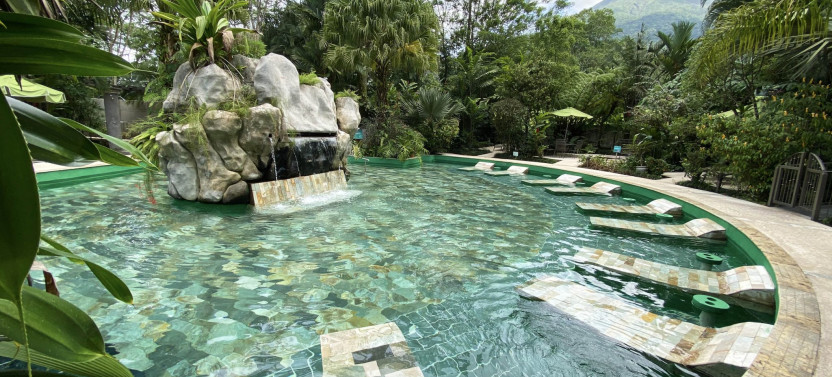 Rainforest Falls & Volcano Hike + Paradise Hot Springs