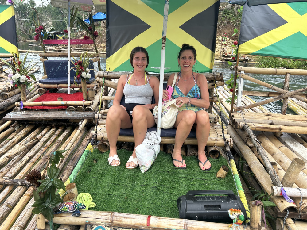 From Montego Bay: Lethe River Bamboo Rafting/Limestone Massage