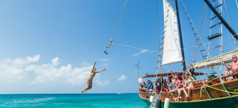 Sunset Pirate Party Cruise with BBQ Dinner & Open Bar in Aruba