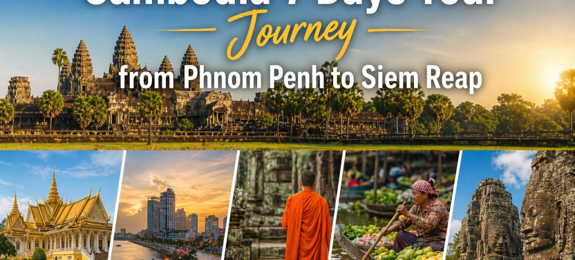 Cambodia 7 Days Tour Journey from Phnom Penh to Siem Reap