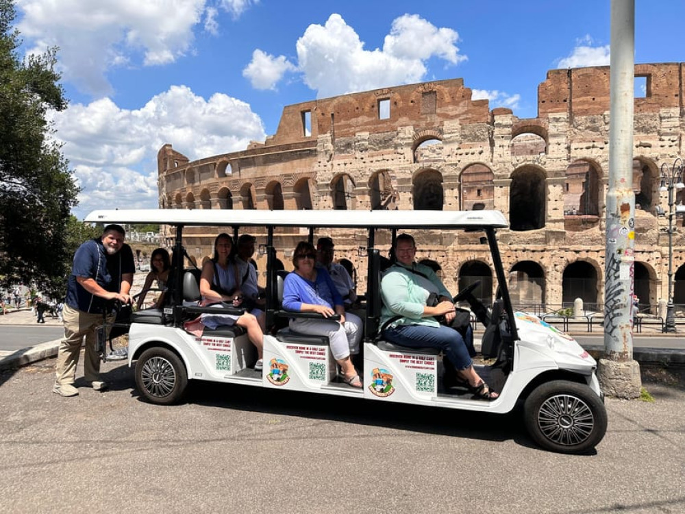 Full City 6-Hr Tour with Catacombs Best of Rome in Golf Cart