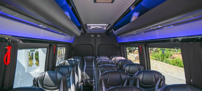 Private Luxury Mercedes Mini Bus Rental with a Driver: 8 Hours
