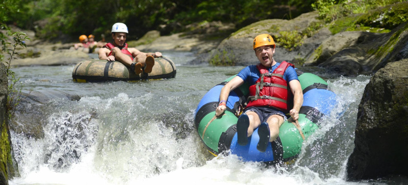 La Leona Waterfall Hike and River Tubing
