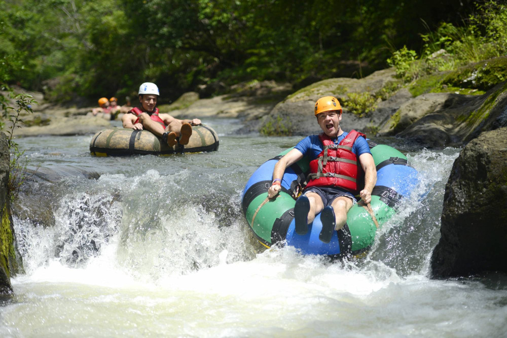 La Leona Waterfall Hike and River Tubing