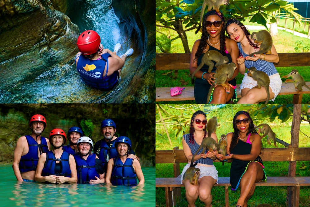 Damajagua Waterfalls, Monkey Home & Dominican Typical Food