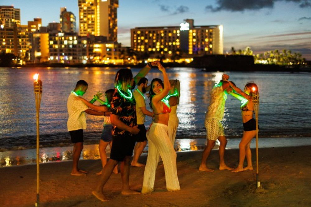 VIP Glow Salsa Night Experience at Condado Beach in San Juan