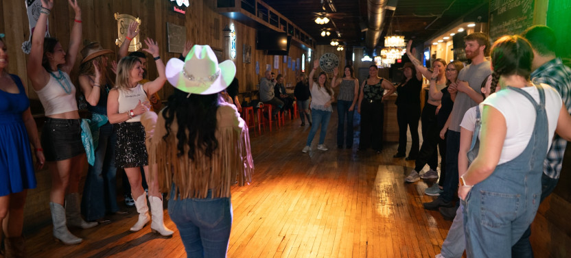 Line Dancing in Nashville at Bootleggers Inn