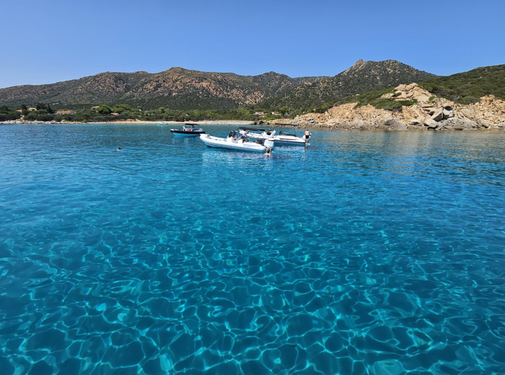 Hidden Beach Coves of South Sardinia: Inflatable Boat Tour from Chia