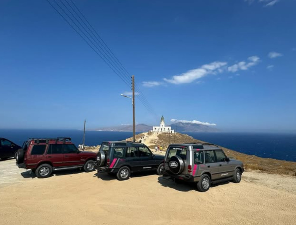 Mykonos Land Rover Adventure with Beaches, Village & Farm Visit
