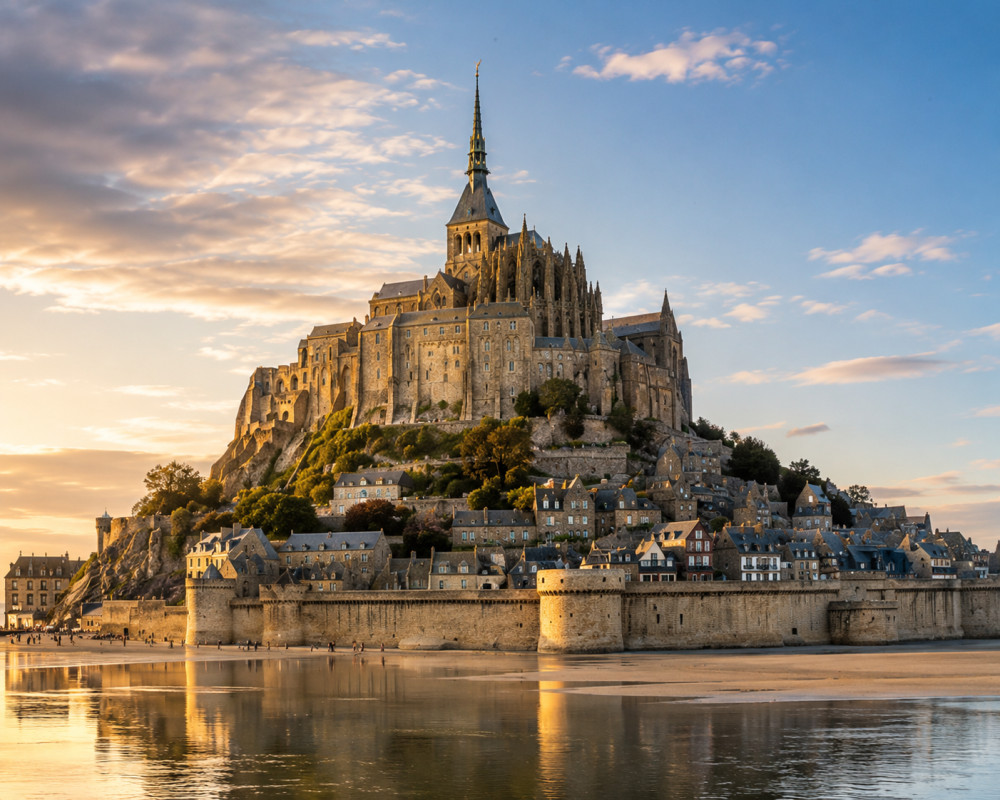 World Heritage: Mont St Michel Guided Tour from Cherbourg
