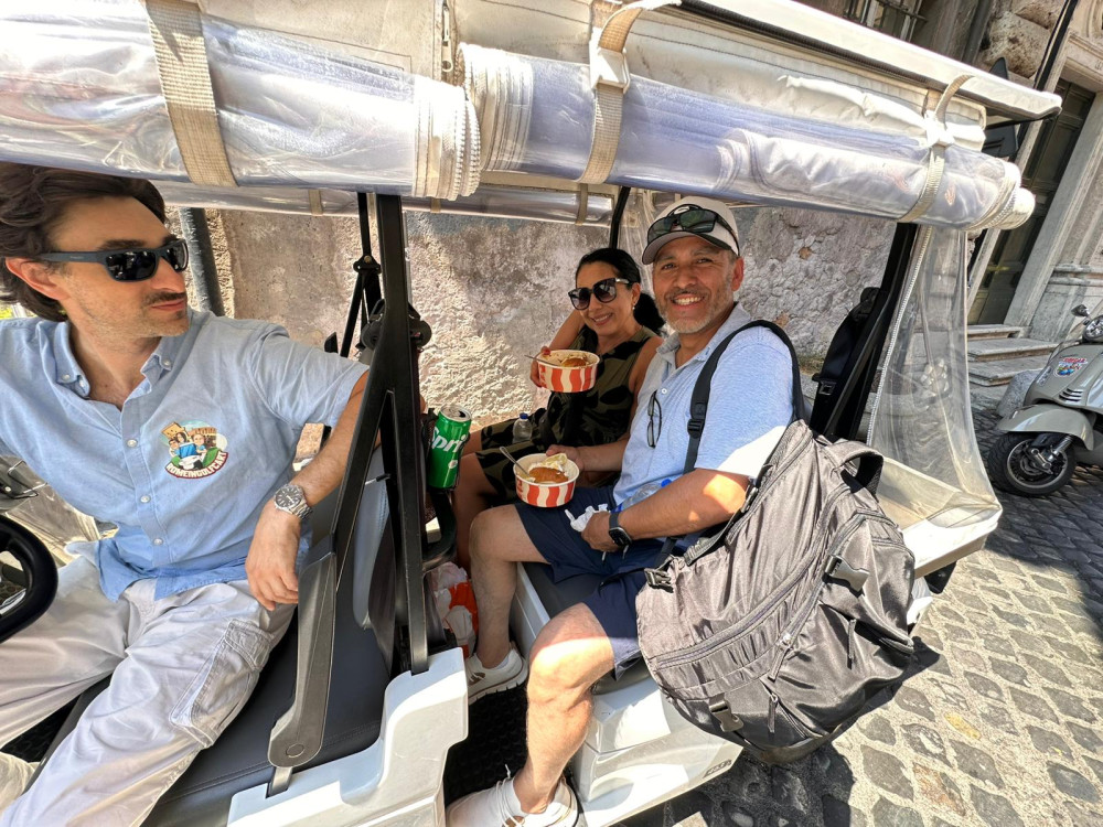 Rome Golf Cart Tour and Pizza & Arancini/Suppli Tasting