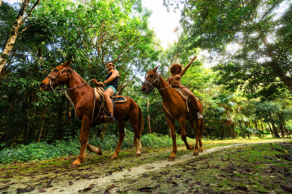 Horseback Ride in Cancun with zip-lines, cenote and Single ATV Ride
