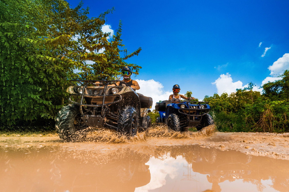 5X1 Adventure Package: Shared ATV, Ziplines, Cenote & Reef Snorkeling