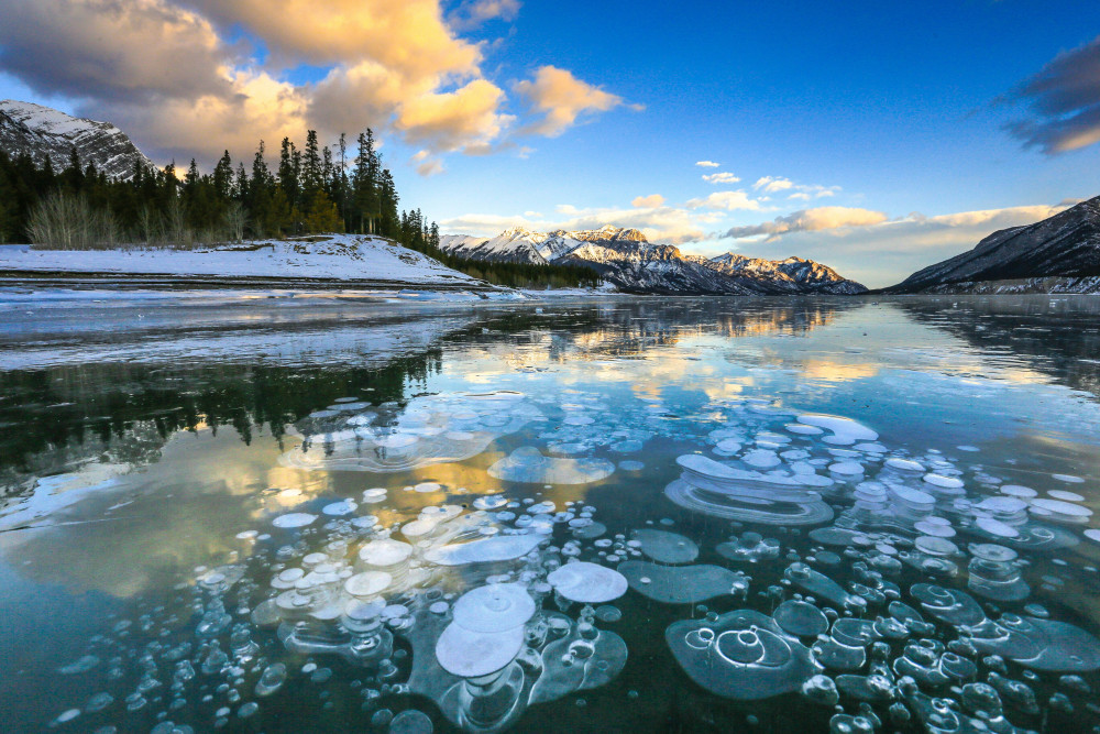 Private Winter Icefields Parkway Tour with Frozen Lakes & Peaks