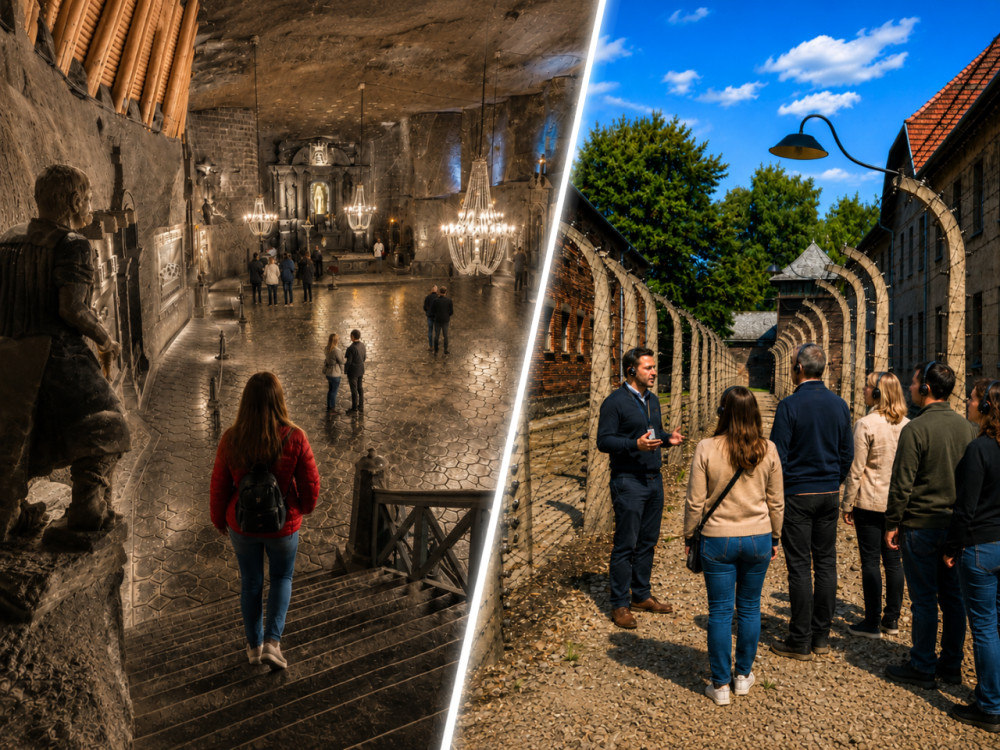Auschwitz-Birkenau Museum & Wieliczka Salt Mine in One Day