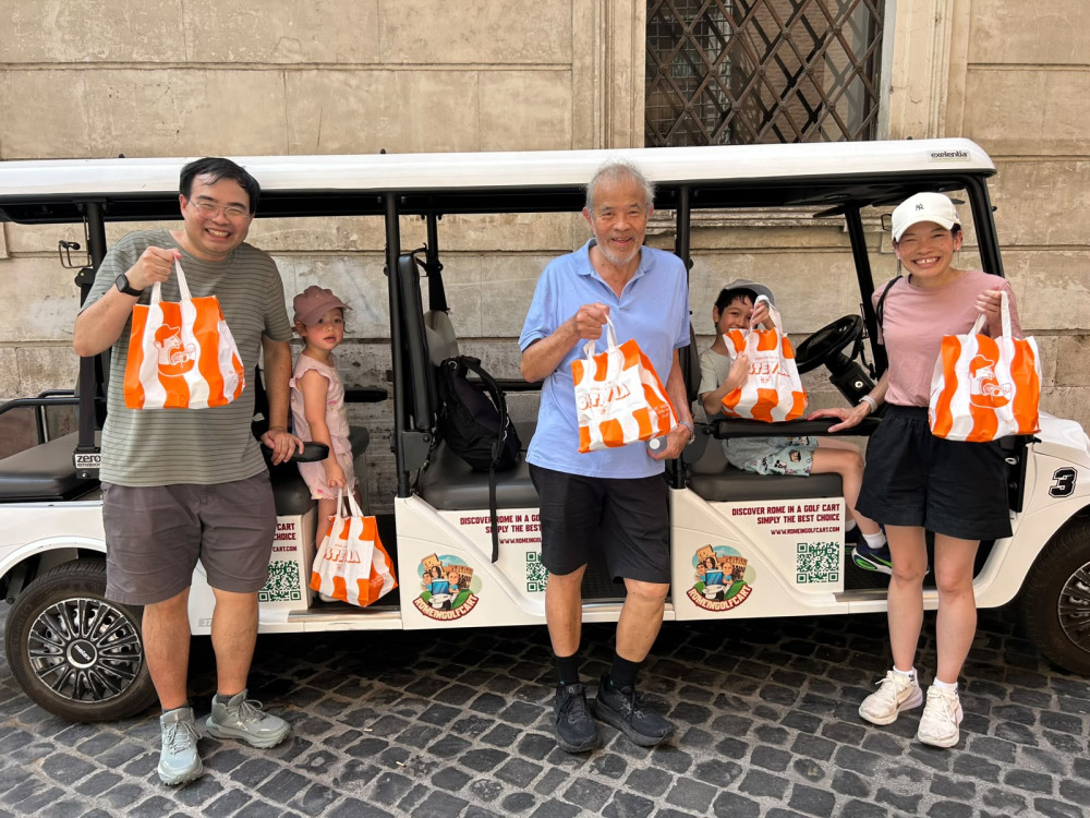 Rome: 6-Hour Golf Cart Tour with Traditional Polpette On the Go