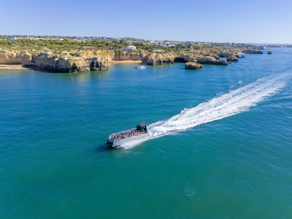 Albufeira: Dolphins & Caves Catamaran