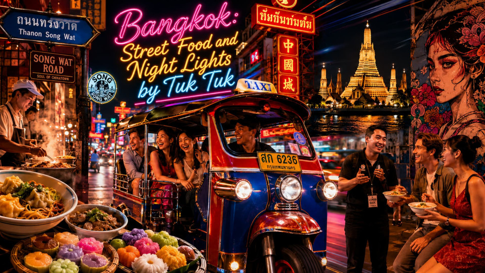 Bangkok: Street Food and Night Lights by Tuk Tuk