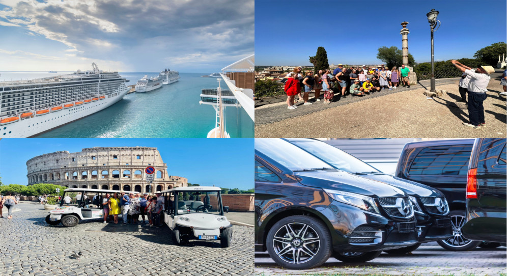 Rome Golf Cart & Food Tasting from Civitavecchia