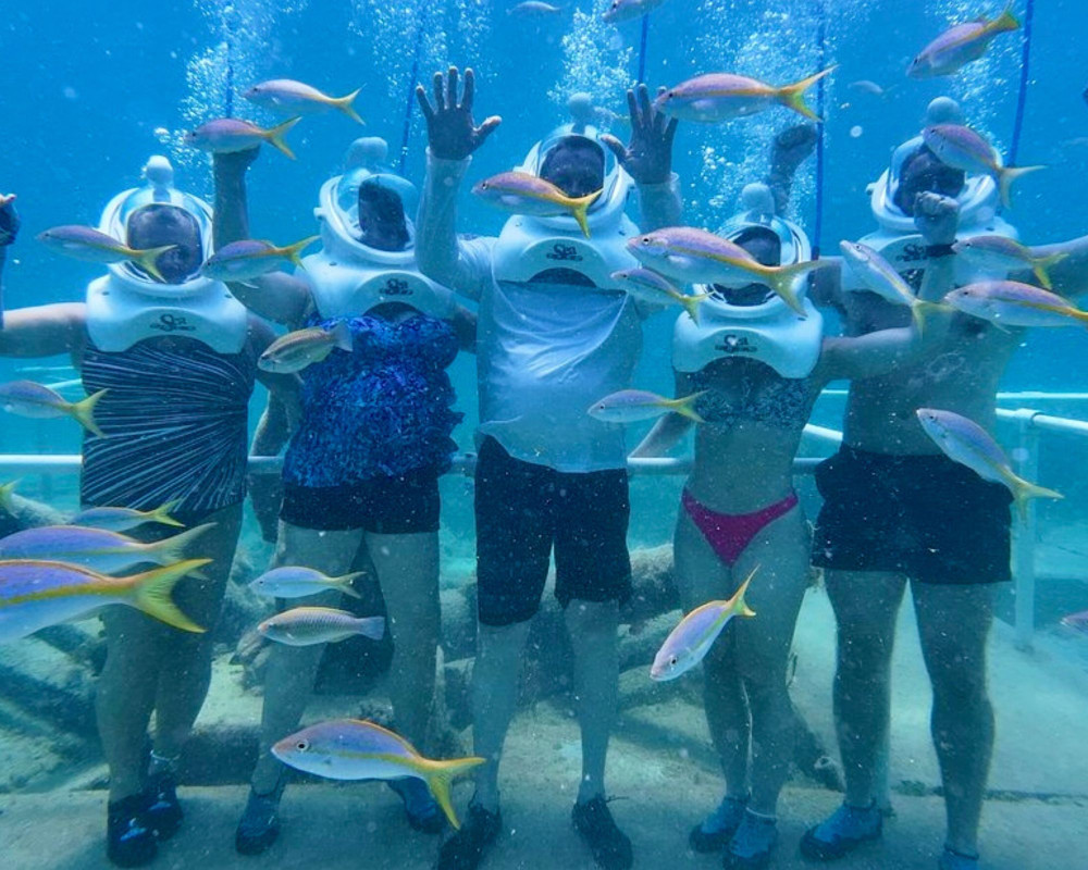Sea Trek Helmet Dive and Snorkeling Adventure in St Maarten