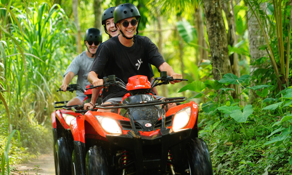Bali ATV Ride and Cave River Tubing with Private Transfer