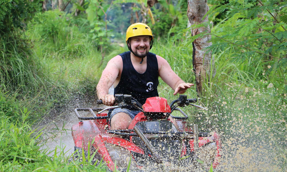 Bali ATV Quad Bike and Hidden Canyon Trekking Adventure