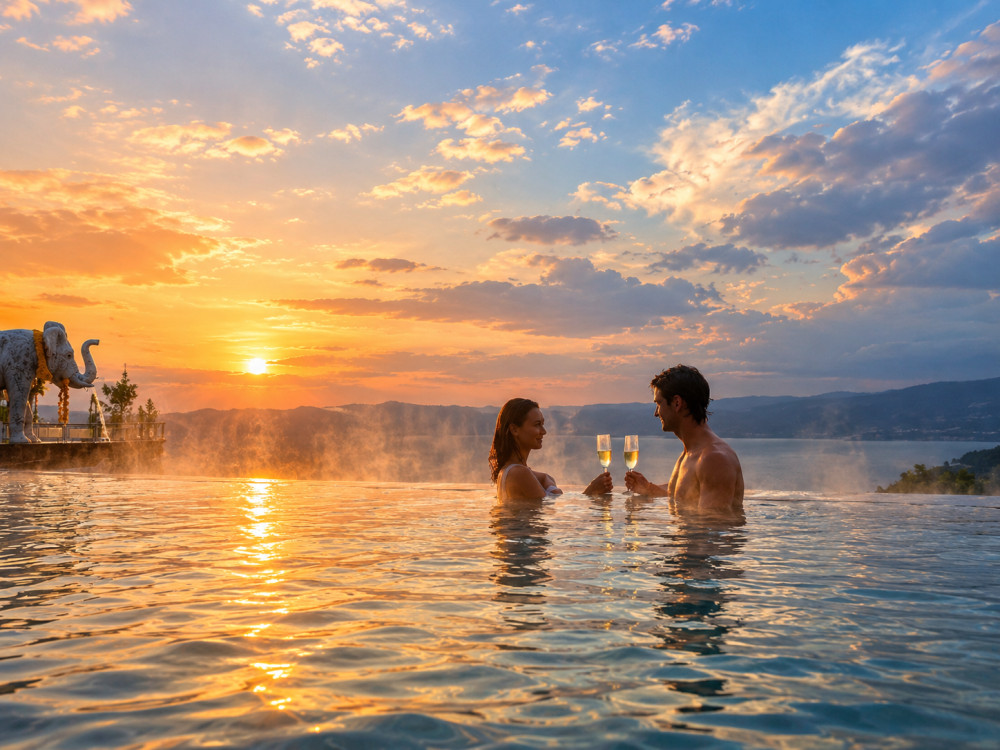 Mount Batur Sunrise View Point and Natural Hot Spring Tour in Bali