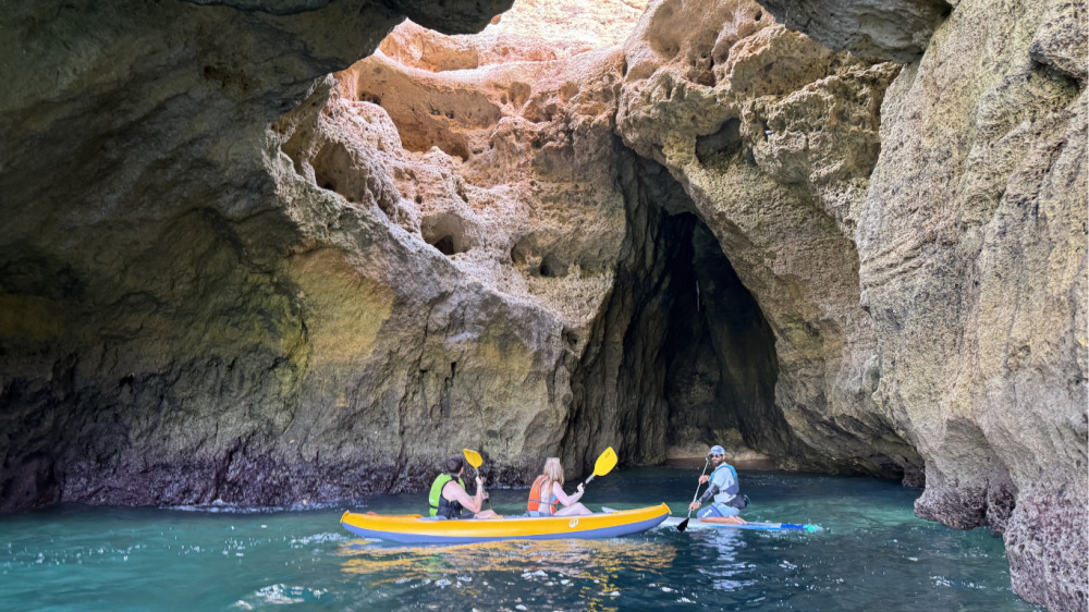 Benagil Kayak Private Tour Sunrise & Sunset Experience