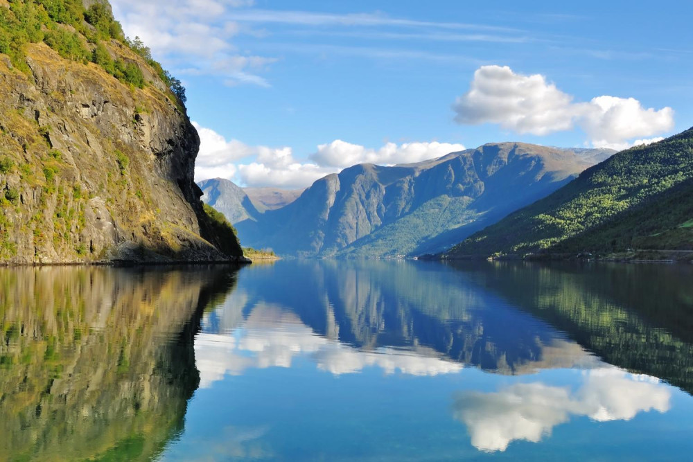 Nærøyfjorden and Flåm Scenic Bus Tour & Fjords Cruise