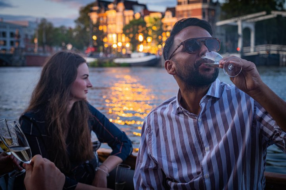 Unlimited Champagne Private Canal Cruise in Amsterdam