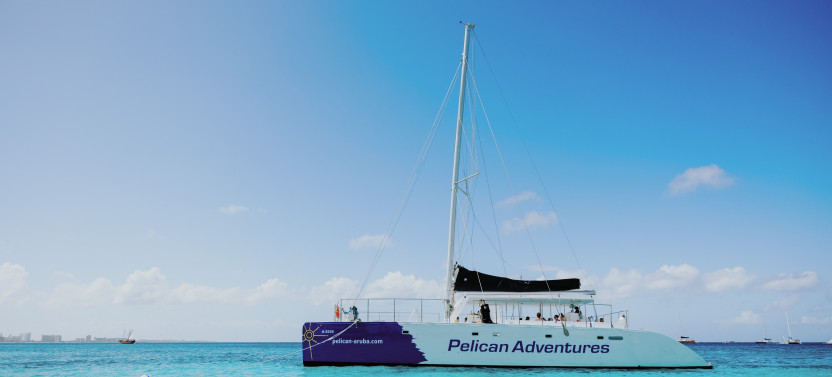Morning Champagne Brunch Cruise with Snorkeling at Aruba Reefs