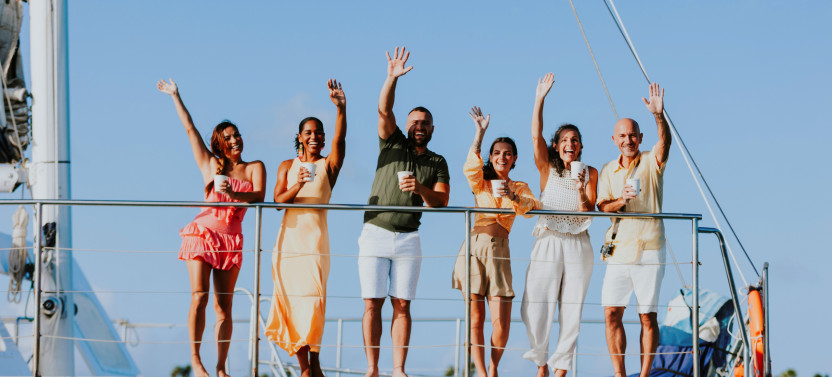 Sunset Catamaran Cruise with Open Bar and Optional Dinner in Aruba