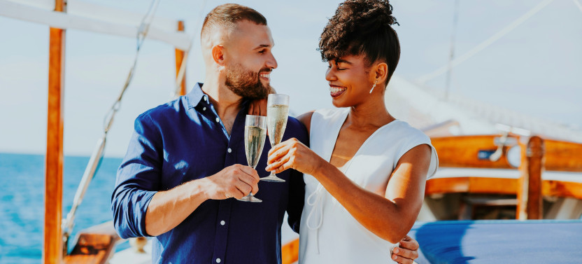 Luxury Sunset Dinner Cruise with Four-Course Menu and Open Bar