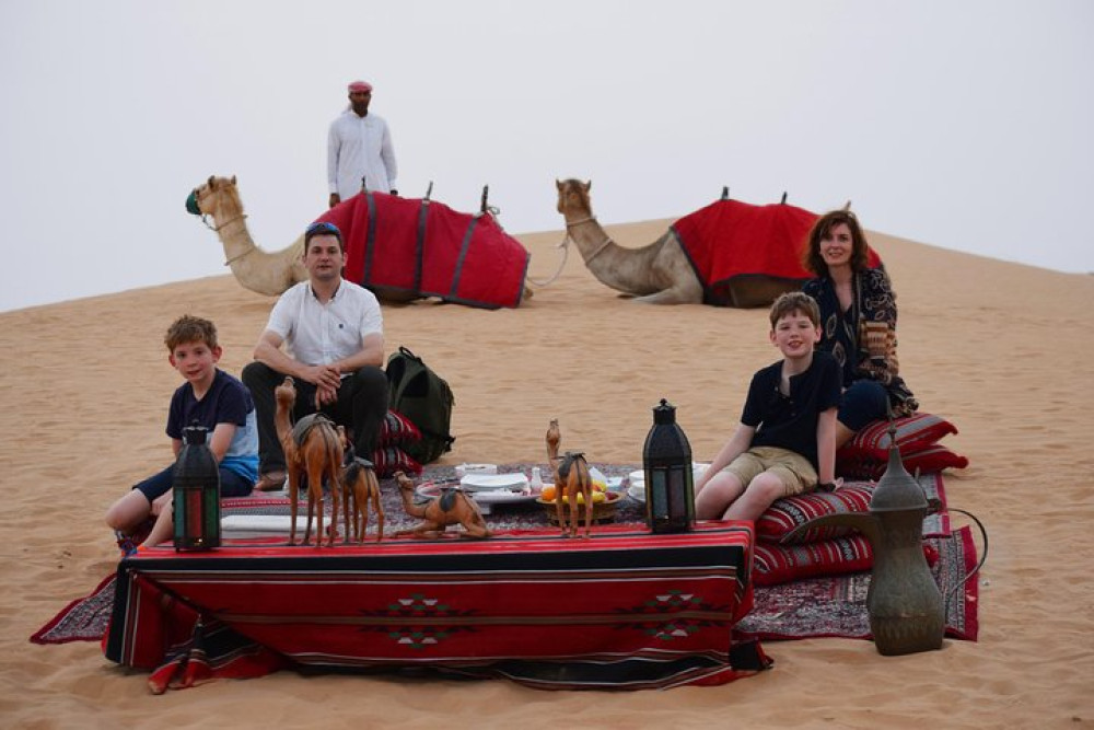 Dubai Sunrise Safari in Red Dune with Camel Trek and Breakfast