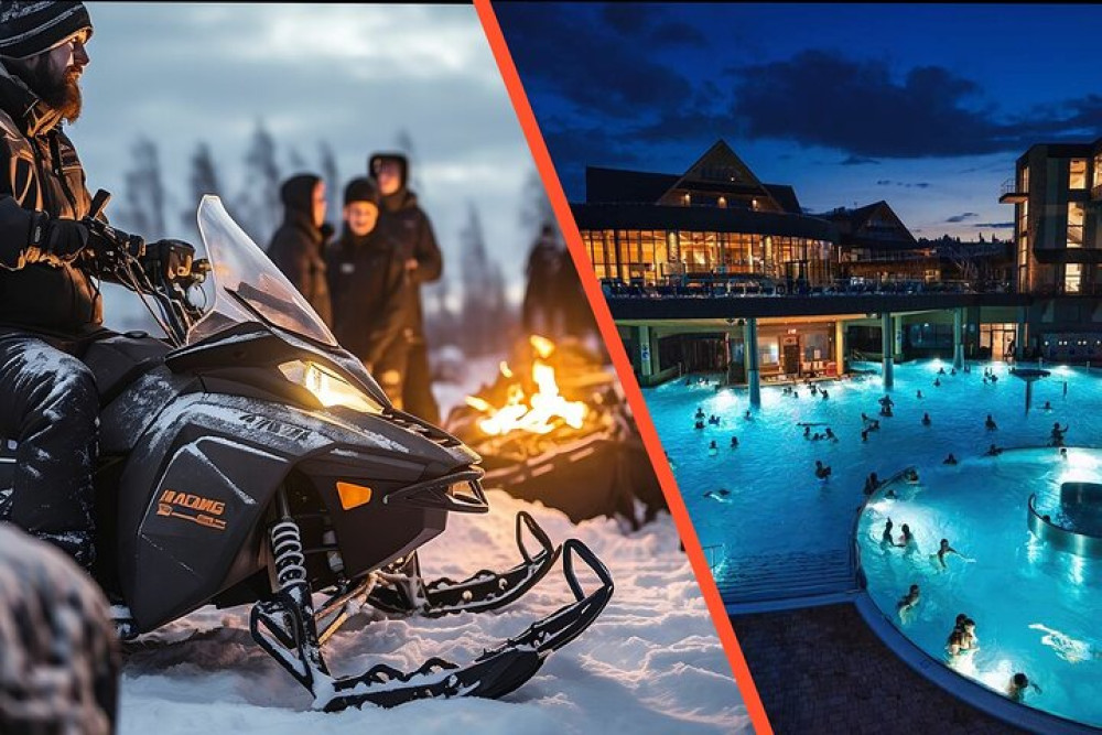 From Krakow: Snowmobile with Thermal Pools and Hotel Pickup