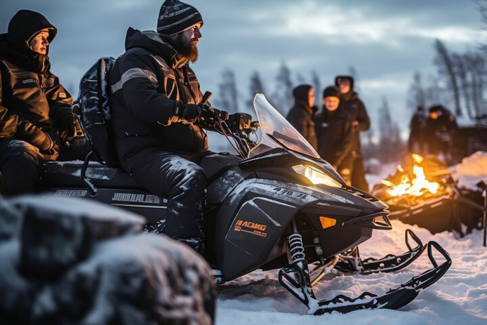 From Zakopane Snowmobile Ride with a Bonfire and Transfer