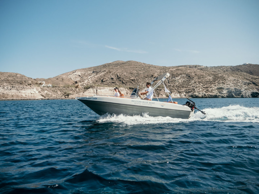 Meltemi Blue Boat Santorini
