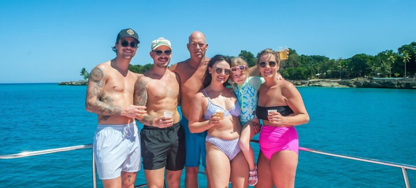 Puerto Plata Catamaran Cruise With Snorkeling, BBQ & Open Bar
