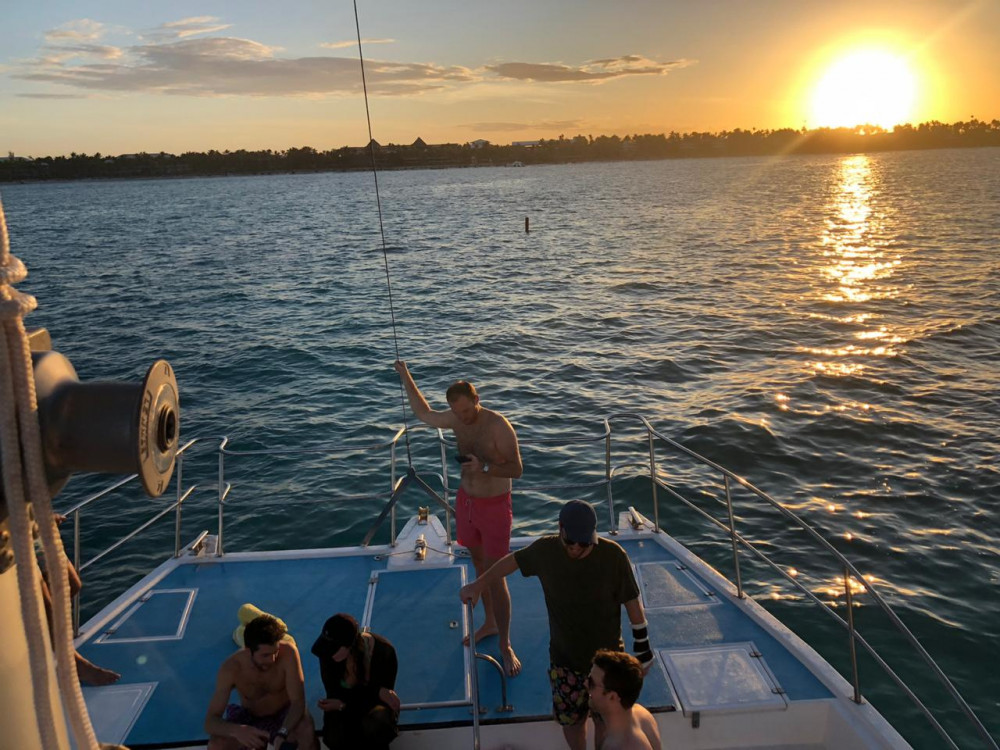 small group cruising and snorkeling catamaran tour