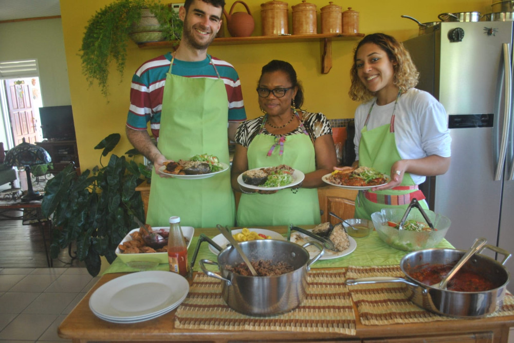 Small Group Authentic Dominica Cooking Class in Roseau with local Daria