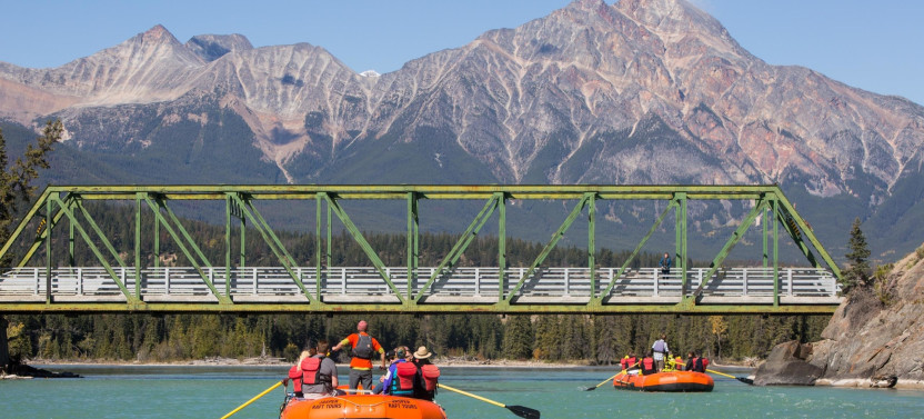 Easy Scenic Rafting Trip In Jasper National Park