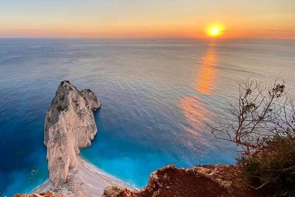 Romantic Sunset in Zakynthos Keri Lake & Myzithres Viewpoint