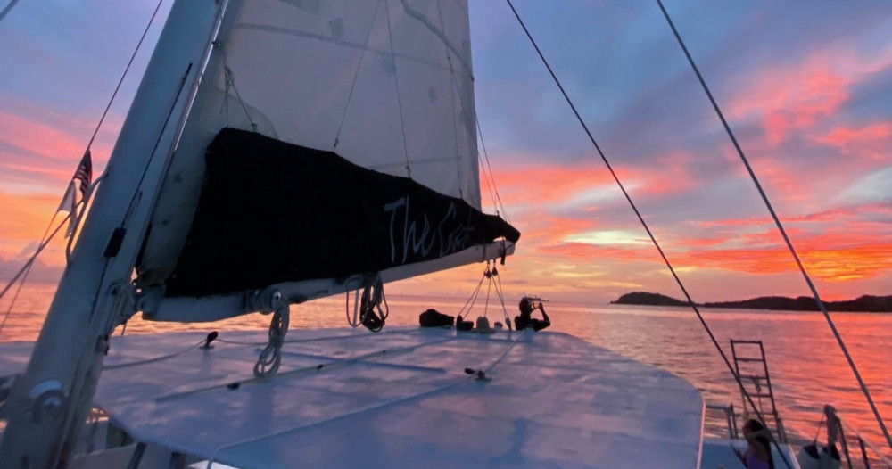 Sunset Sail with Cocktails and Appetizers around Charlotte Amalie