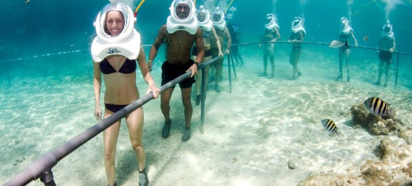 St Maarten SeaTrek and Snorkeling Adventure