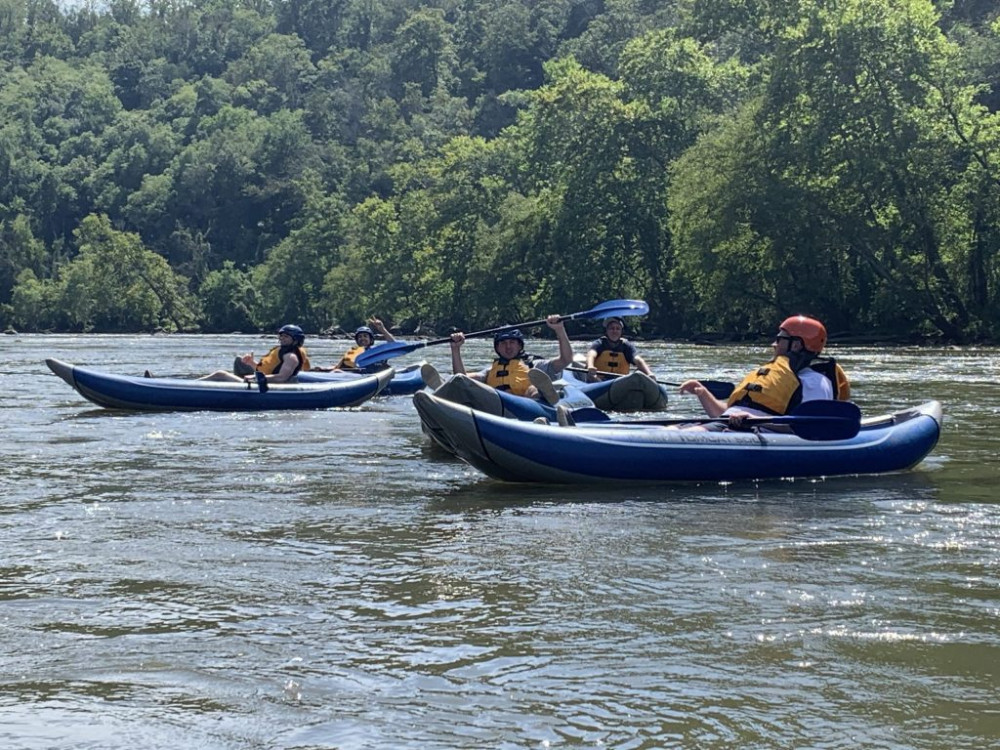 Thrilling Kayaking On The French Broad River