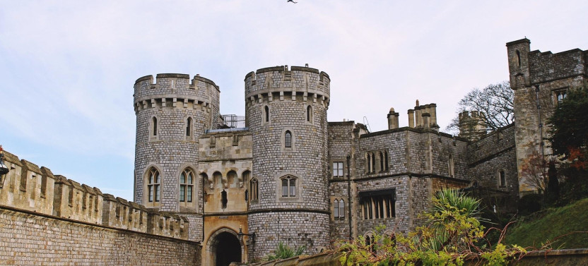 Hampton Court and Windsor Castle From London