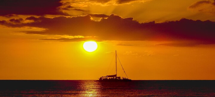 Puerto Plata Private Sunset Catamaran with Open Bar and BBQ